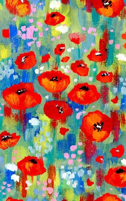 Store enrouleur Prairie de coquelicots