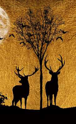 Store enrouleur Cerf la nuit