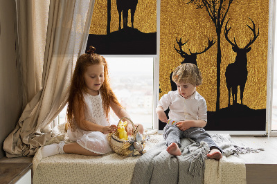 Store enrouleur Cerf la nuit