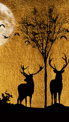 Store enrouleur Cerf la nuit