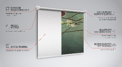 Store enrouleur Oiseaux sur une branche