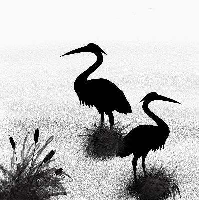 Store intérieur Hérons