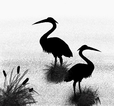 Store intérieur Hérons