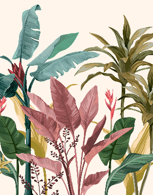 Store intérieur Feuilles colorées