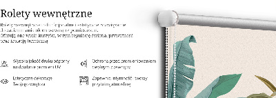 Store intérieur Feuilles colorées