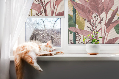 Store intérieur Feuilles colorées
