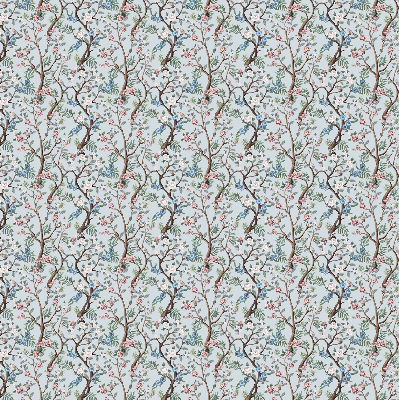 Store intérieur Fleurs de vigne sur fond clair