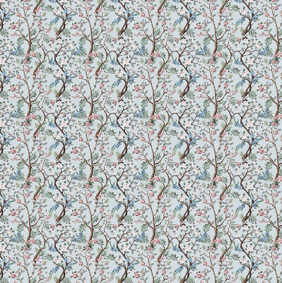 Store intérieur Fleurs de vigne sur fond clair