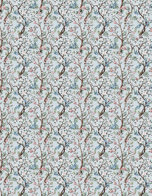 Store intérieur Fleurs de vigne sur fond clair