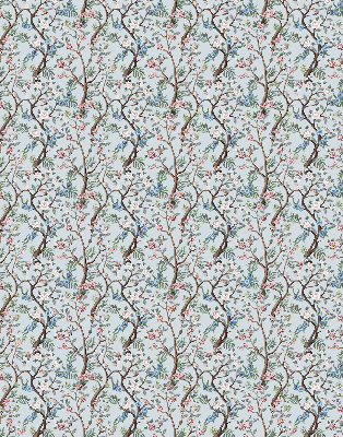 Store intérieur Fleurs de vigne sur fond clair