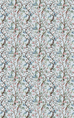 Store intérieur Fleurs de vigne sur fond clair