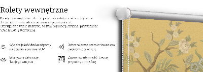 Store enrouleur Paon sur un arbre