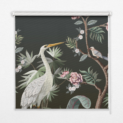 Store intérieur Oiseaux près de l'arbre