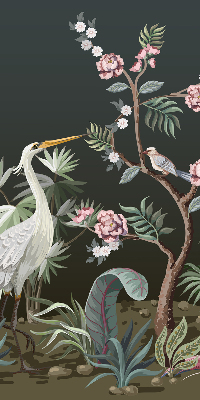 Store intérieur Oiseaux près de l'arbre