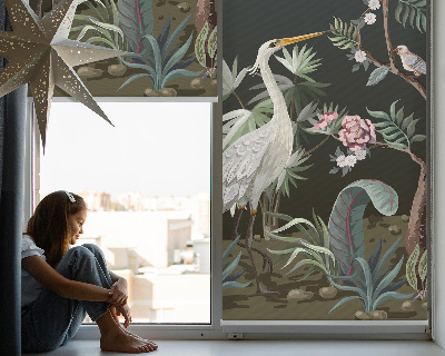 Store intérieur Oiseaux près de l'arbre