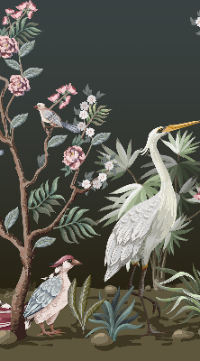 Store intérieur Oiseaux près de l'arbre