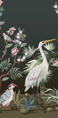 Store intérieur Oiseaux près de l'arbre