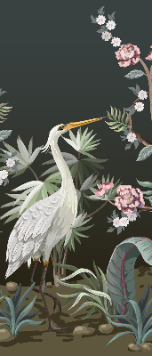 Store intérieur Oiseaux près de l'arbre