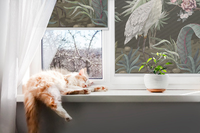 Store intérieur Oiseaux près de l'arbre