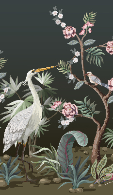 Store intérieur Oiseaux près de l'arbre