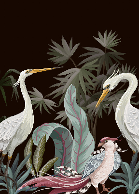 Store enrouleur Oiseaux dans les feuilles