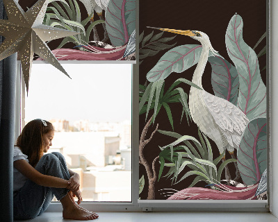 Store enrouleur Oiseaux dans les feuilles