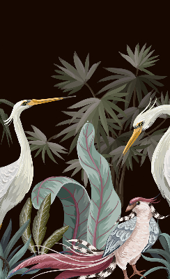 Store enrouleur Oiseaux dans les feuilles