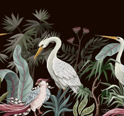 Store enrouleur Oiseaux dans les feuilles