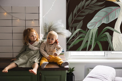 Store enrouleur Oiseaux dans les feuilles