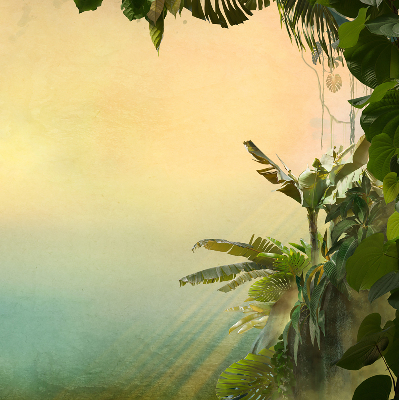 Store intérieur Cadre végétal