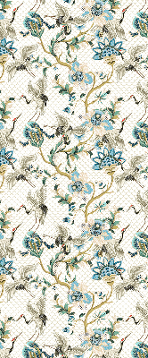 Store intérieur Fleurs et oiseaux