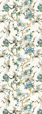 Store intérieur Fleurs et oiseaux