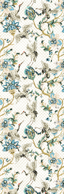 Store intérieur Fleurs et oiseaux