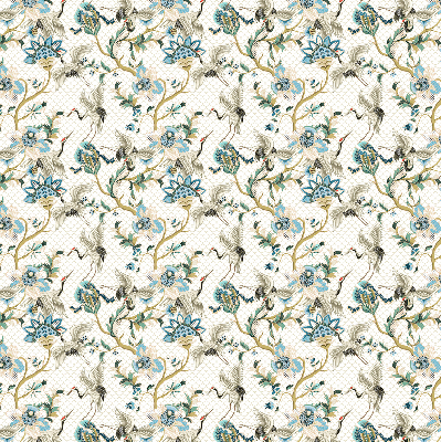 Store intérieur Fleurs et oiseaux