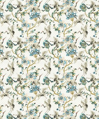 Store intérieur Fleurs et oiseaux