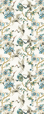 Store intérieur Fleurs et oiseaux