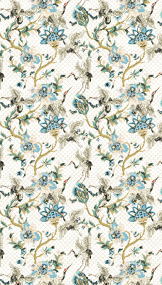 Store intérieur Fleurs et oiseaux