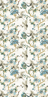 Store intérieur Fleurs et oiseaux