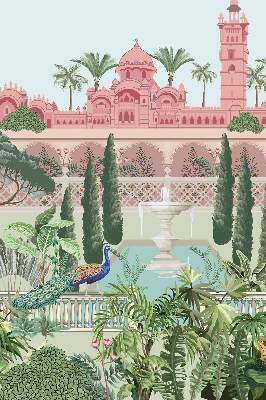Store intérieur Palais avec jardin