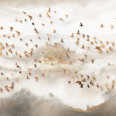 Store intérieur Une volée d'oiseaux