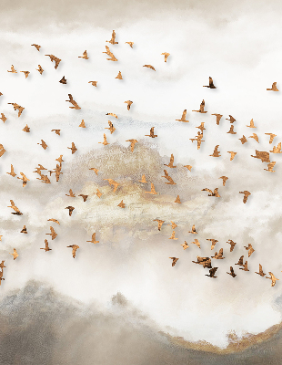 Store intérieur Une volée d'oiseaux