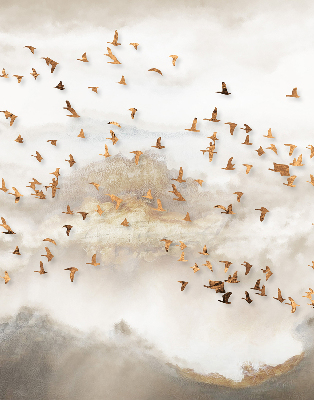 Store intérieur Une volée d'oiseaux