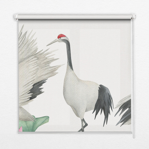 Store intérieur Grues dans les lys