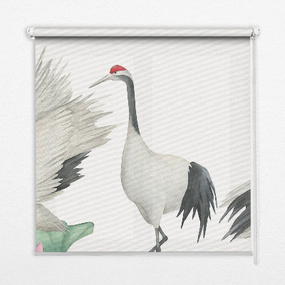 Store intérieur Grues dans les lys