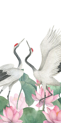 Store intérieur Grues dans les lys