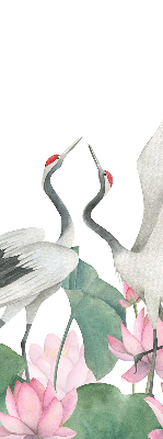 Store intérieur Grues dans les lys