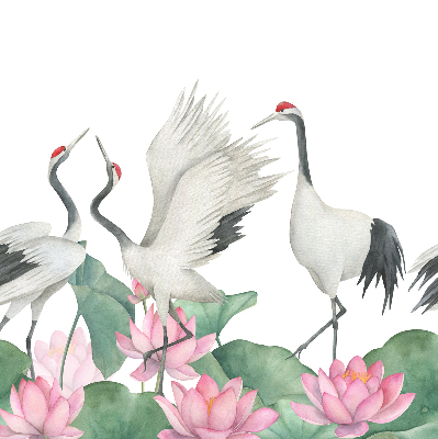 Store intérieur Grues dans les lys