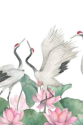 Store intérieur Grues dans les lys