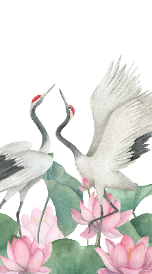 Store intérieur Grues dans les lys