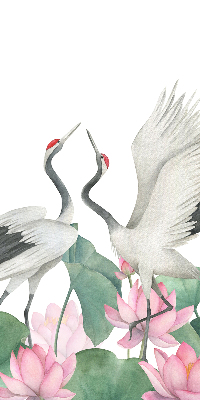 Store intérieur Grues dans les lys